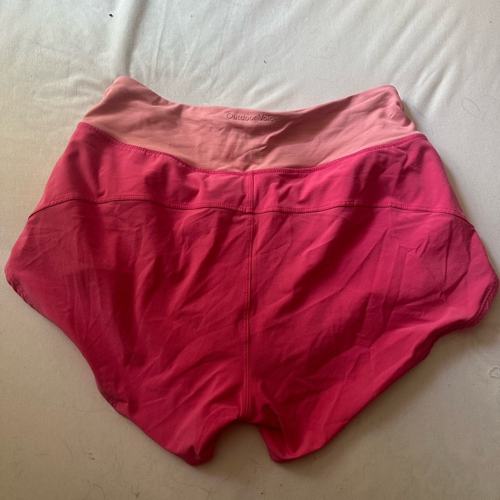 Outdoor Voices Neon Pink Athletic Shorts